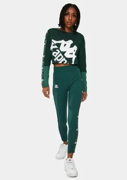 Kappa Green 222 Banda Bartes Sport Leggings Active