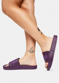 Kappa Dark Violet 222 Banda Adam 17 Slide Sandals