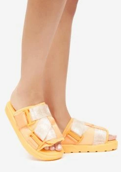 Kappa Orange 222 Banda Mitel 7 Slides Sandals