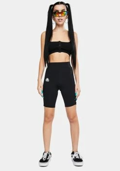 Kappa 222 Banda Cicles 2 Black Biker Shorts Bottoms