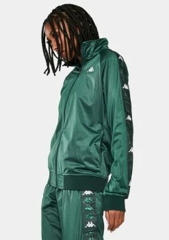 Kappa Outerwear Green 222 Banda Blaston Track Jacket