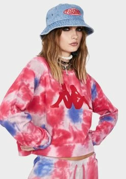Kappa Pink Authentic Galz Tie Dye Sweatshirt