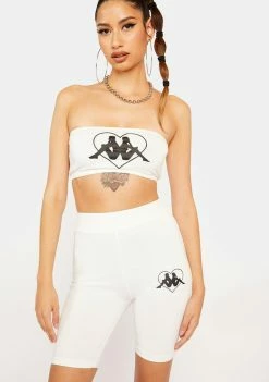 Kappa Active White Authentic Chorzow Bike Shorts