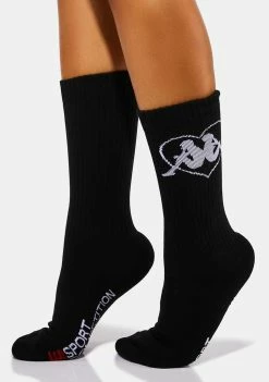 Kappa Black Authentic Loval Crew Socks Socks & Tights