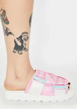 Kappa Sandals Pink 222 Banda Mitel 1 Slides