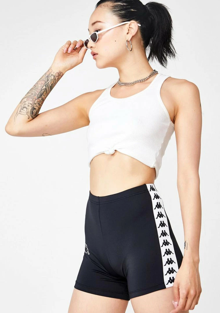 Hot Sale ✨ Kappa Bottoms 222 Banda Atry High Waist Shorts 🎁 4 Kappa Bottoms 222 Banda Atry High Waist Shorts