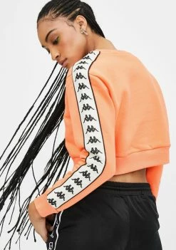 Kappa Melon 222 Banda Bacroy Crop Sweatshirt