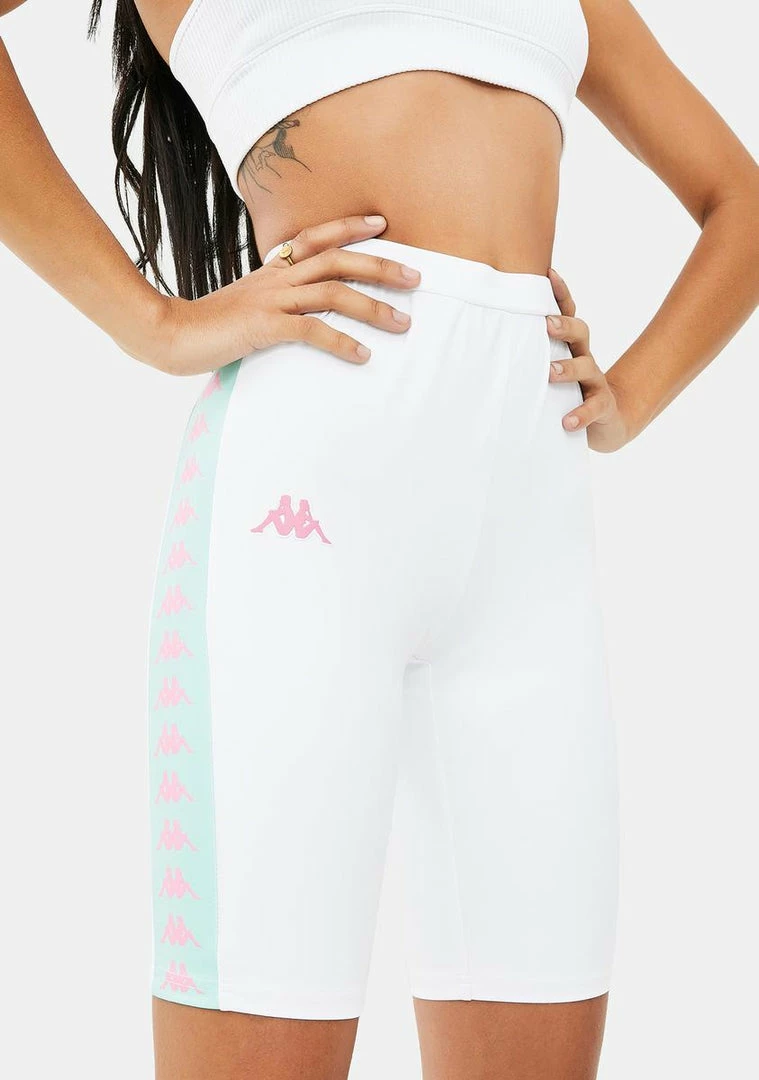 Hot Sale π Kappa White 222 Banda Cicles Biker Shorts Active π 3 Kappa White 222 Banda Cicles Biker Shorts Active