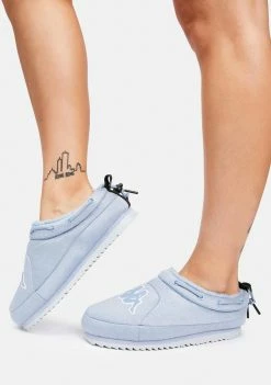 Kappa Light Blue Logo Tasin Sneaker Mules Flats