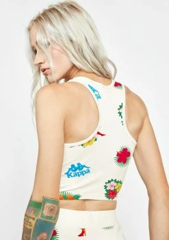 Kappa Active Cream Authentic Maluku Crop Tank