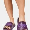 Kappa Dark Violet 222 Banda Adam 17 Slide Sandals