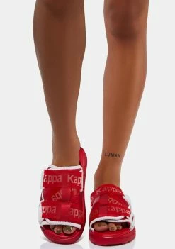 Best Pirce π₯° Kappa Red White Authentic Mitel 1 Slides π 8 Kappa Red White Authentic Mitel 1 Slides