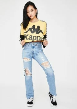Kappa 222 Banda Boculus Graphic Crop Top