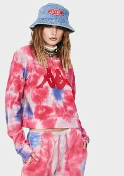 Kappa Pink Authentic Galz Tie Dye Sweatshirt