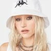 Kappa White Authentic Tychy Bucket Hat