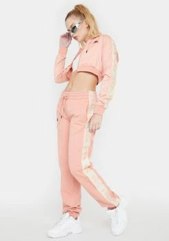 Kappa Tops Coral 222 Banda Fenoarivo Crop Jacket