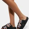 Kappa Sandals Black Peach 222 Banda Mitel 7 Slides