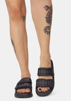 Kappa Black & Dark Gray 222 Banda Aster Logo Slides