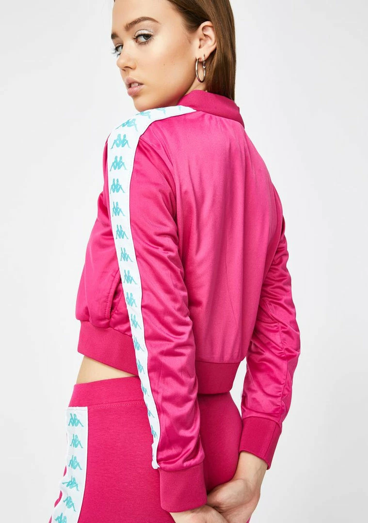 Discount 🤩 Kappa Fuchsia 222 Banda Asber Crop Jacket 🧨 6 Kappa Fuchsia 222 Banda Asber Crop Jacket