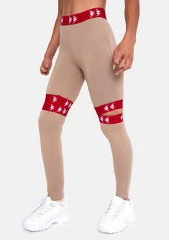 Kappa Brown 222 Banda Bowman Leggings Active
