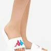 Kappa White Authentic Adam 4 Slides Sandals