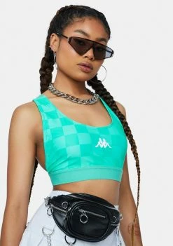 Kappa Green Spring White Authentic Pop Ezay Sports Bra