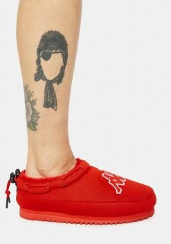 Kappa Red Logo Tasin Sneaker Mules Flats
