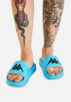 Kappa Teal Blue Authentic Adam 2 Slide Sandals