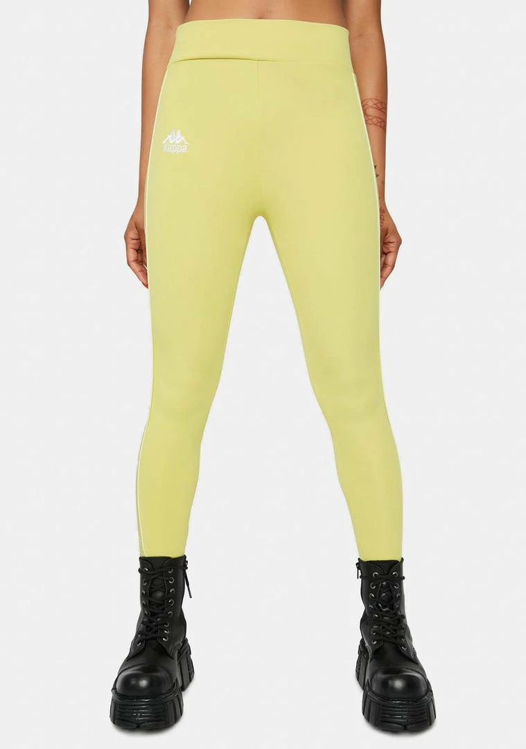 Cheap π₯° Kappa Yellow Lime 222 Banda Bartes Sport Leggings βοΈ 3 Kappa Yellow Lime 222 Banda Bartes Sport Leggings