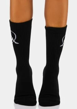 Kappa Black Authentic Loval Crew Socks Socks & Tights