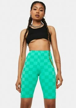 Kappa Green Spring White Authentic Pop Emiaza Bike Shorts Active