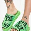 Kappa Sandals Green 222 Banda Mitel 1 Slides