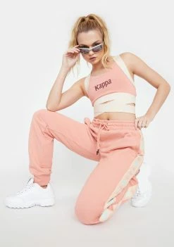 Kappa Bottoms Coral 222 Banda Iakora Sweatpants