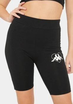 Kappa Black Authentic Chorzow Bike Shorts Active