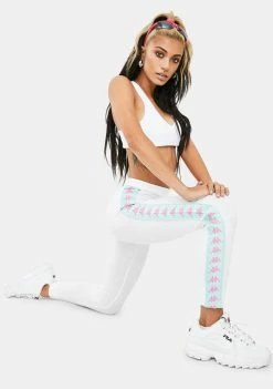 Kappa White 222 Banda Anen Leggings Active