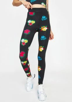Kappa Black Authentic Medan Leggings