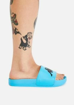 Kappa Teal Blue Authentic Adam 2 Slide Sandals