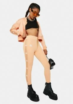 Kappa Peach Pink 222 Banda Bartes Sport Leggings