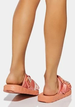 Kappa Pink Dusty Green 222 Banda Mitel 7 Slides Sandals