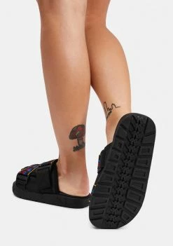 Kappa Black 222 Banda Mitel 6 Sandals