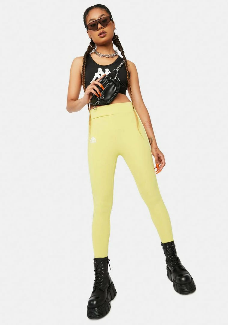 Cheap π₯° Kappa Yellow Lime 222 Banda Bartes Sport Leggings βοΈ 5 Kappa Yellow Lime 222 Banda Bartes Sport Leggings