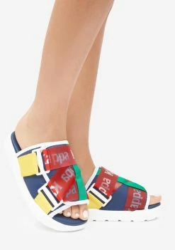 Kappa Navy Authentic Mitel 1 Slides Sandals