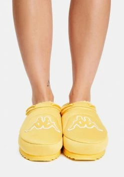 Kappa Flats Yellow Logo Tasin Sneaker Mules