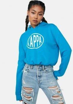 Kappa Green Sea White Authentic Pop Elanta Hoodie Tops