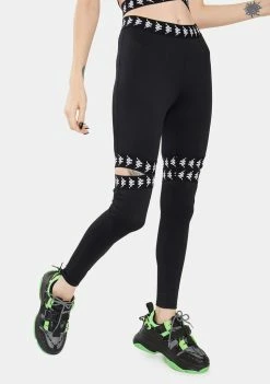 Kappa Black 222 Banda Doshy Leggings Active