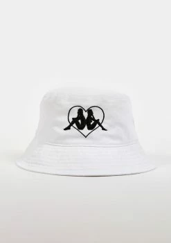 Kappa White Authentic Tychy Bucket Hat