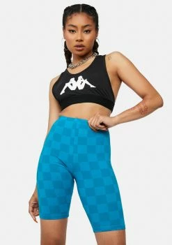 Kappa Active Green Sea White Authentic Pop Emiaza Bike Shorts