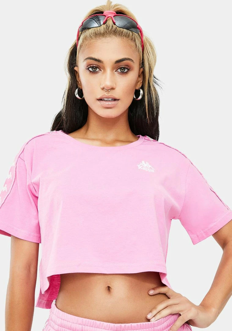 Budget π Kappa Pink 222 Banda Apua Crop Tee Tops β 3 Kappa Pink 222 Banda Apua Crop Tee Tops