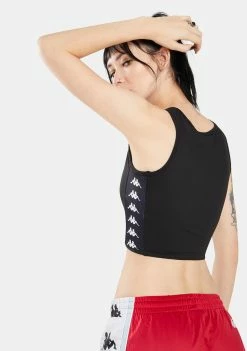 Kappa Active Black 222 Banda Atvan Crop Tank