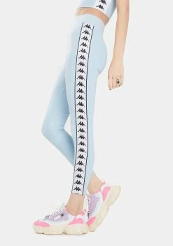Kappa Blue 222 Banda Barrio Leggings Active